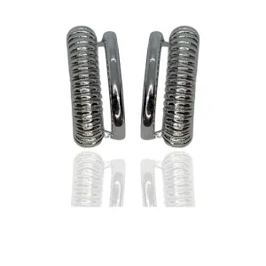 BRINCO EAR HOOK ARO LISO E OUTRO TRABALHADO