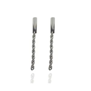 BRINCO LONGO TUBO COM CORRENTE CORDÃO BAIANO