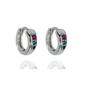 ARGOLA PEQUENA 3 ZIRCONIAS
