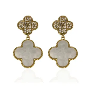 BRINCO TREVO CRAVEJADO E MADREPÉROLA RÉPLICA VAN CLEEF