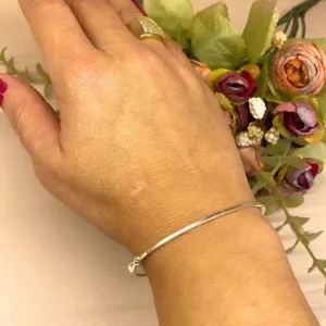 BRACELETE FIO QUADRADO PRATA 925