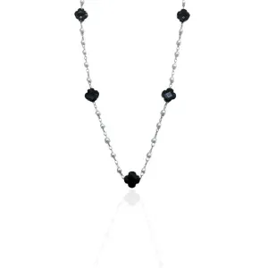 CHOKER PÉROLAS E TREVOS