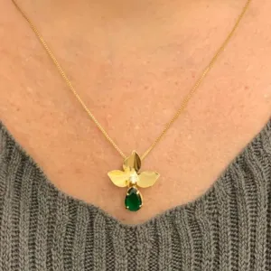 COLAR FLOR COM GOTA
