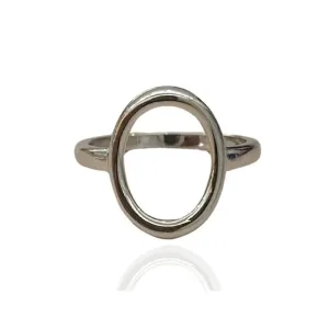 ANEL LISO VAZADO OVAL