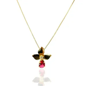 COLAR FLOR COM GOTA