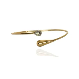 BRACELETE GOTA LISA E GOTA EM ZIRCÔNIA