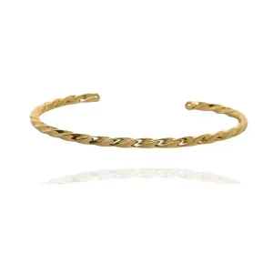 BRACELETE TUBO QUADRADO TORCIDO