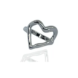 ANEL ORGÂNICO CORAÇÃO VAZADO