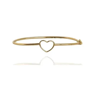 BRACELETE CANO COM CORAÇÃO VAZADO