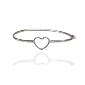BRACELETE CANO COM CORAÇÃO VAZADO