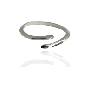 ANEL REGULAGEM PRATA LISA