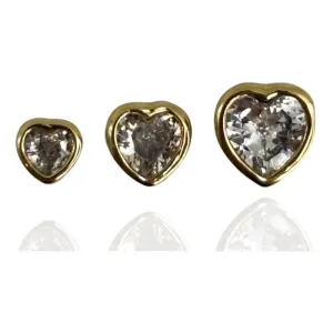 BRINCO TRIO CORAÇÃO CRISTAL