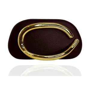 CLUTCH DETALHE DE MÃO DOURADO