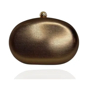 CLUTCH OVAL COURO SINTÉTICO