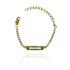 PULSEIRA INFANTIL PLACA CRAVEJADA