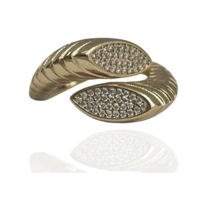 ANEL ABERTO OVAL CRAVEJADO