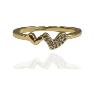 ANEL CORAÇÕES CRAVEJADO