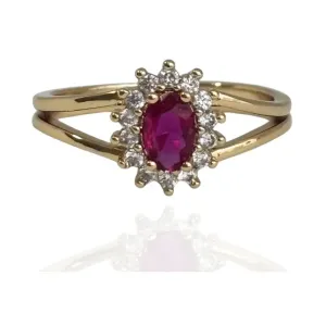 ANEL OVAL CRAVEJADO