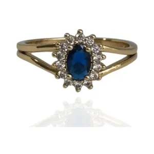 ANEL OVAL CRAVEJADO