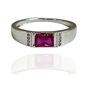 ANEL ZIRCÔNIA RETANGULAR