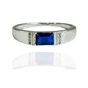 ANEL ZIRCÔNIA RETANGULAR