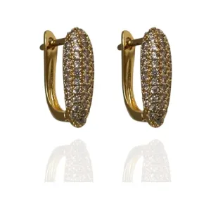 ARGOLA OVAL CRAVEJADA