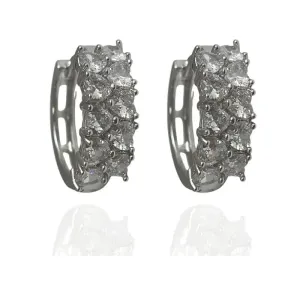 ARGOLA ZIRCÔNIAS DE CORAÇÃO