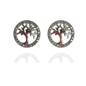 BRINCO REDONDO ÁRVORE DA VIDA CRAVEJADO EM VOLTA