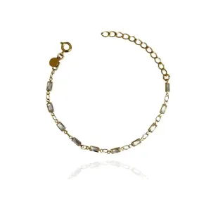 PULSEIRA BAGUETES EM ZIRCÔNIAS