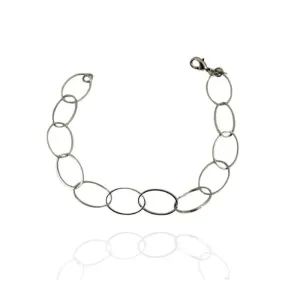 PULSEIRA ELOS OVAIS FIO DE OURO