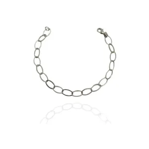 PULSEIRA ELOS OVAIS PEQUENOS FIO DE OURO