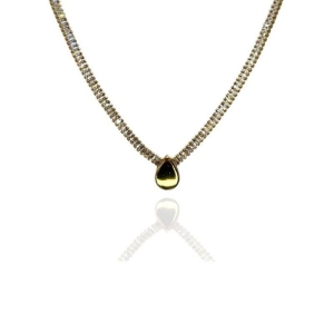 CHOKER RIVIERA BAGUETES E GOTA LISA