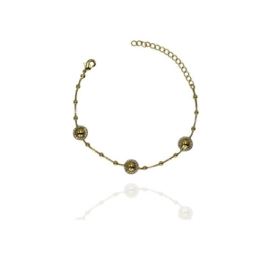 PULSEIRA COM ESFERAS E ZIRCÔNIAS CORRENTE BOLINHAS