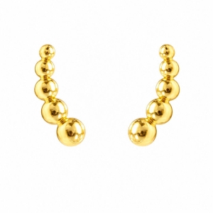 BRINCO EAR CUFF BOLAS LISAS