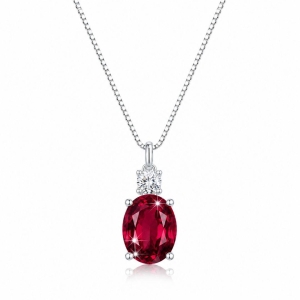 COLAR OVAL E ZIRCÔNIA