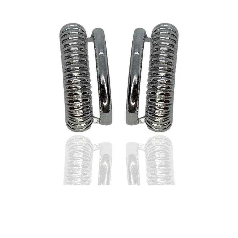 BRINCO EAR HOOK ARO LISO E OUTRO TRABALHADO