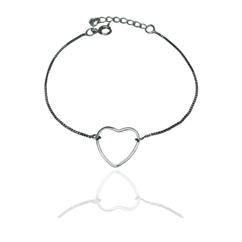 PULSEIRA CORRENTE VENEZIANA E CORAÇÃO VAZADO