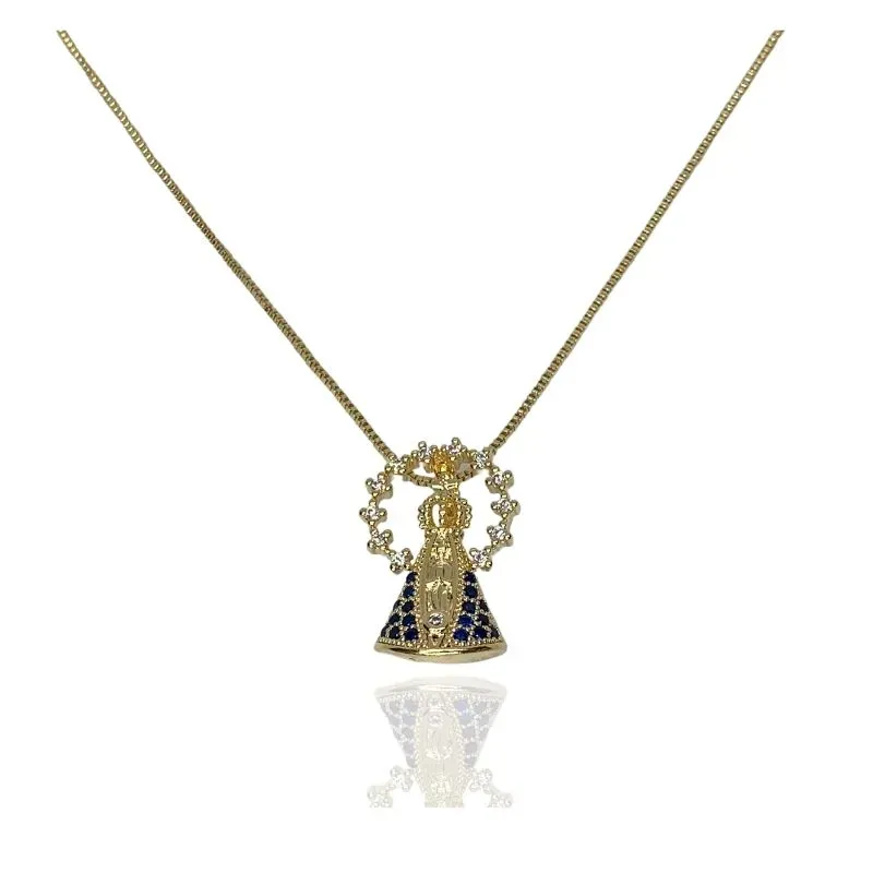 COLAR NOSSA SENHORA APARECIDA COM COROA