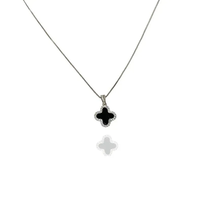 COLAR 1 TREVO MADREPÉROLA INSPIRAÇÃO VAN CLEEF