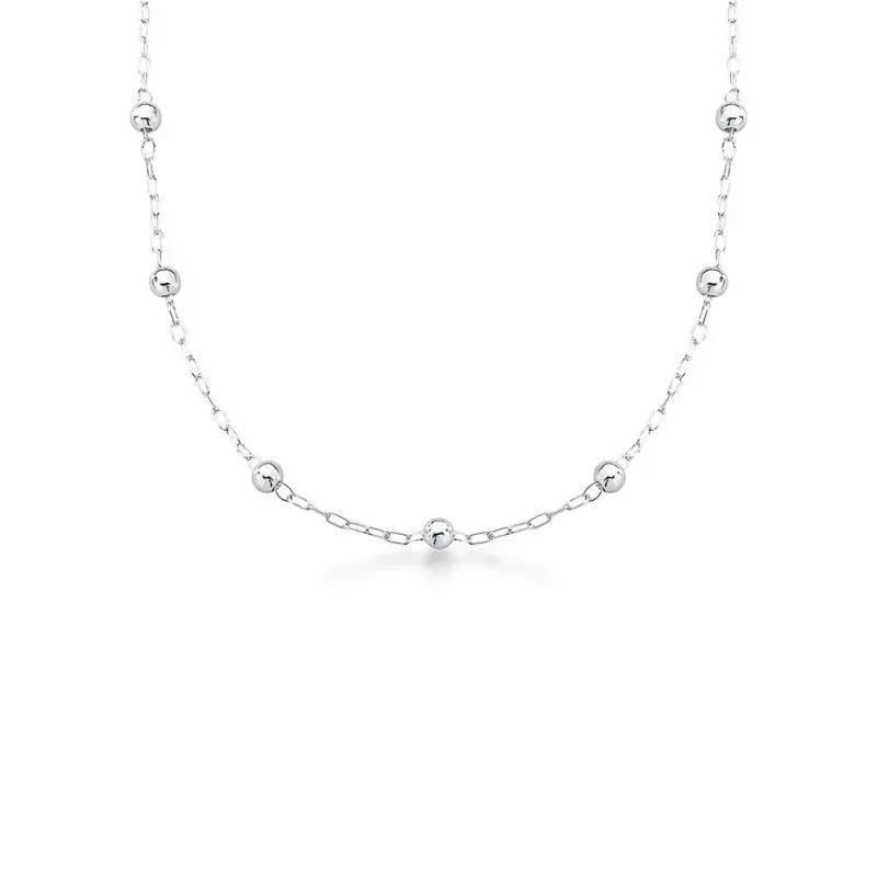 CHOKER BOLINHAS PRATA 925