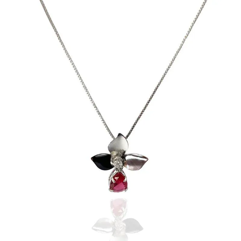 COLAR FLOR COM GOTA