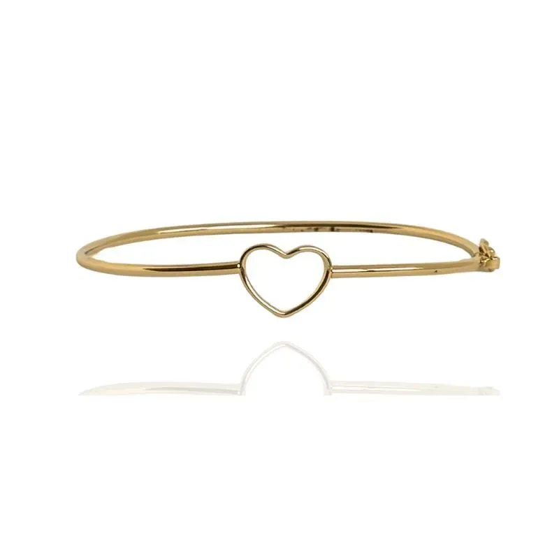 BRACELETE CANO COM CORAÇÃO VAZADO