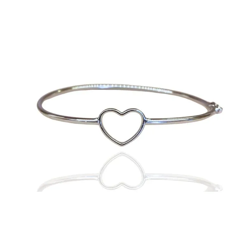 BRACELETE CANO COM CORAÇÃO VAZADO
