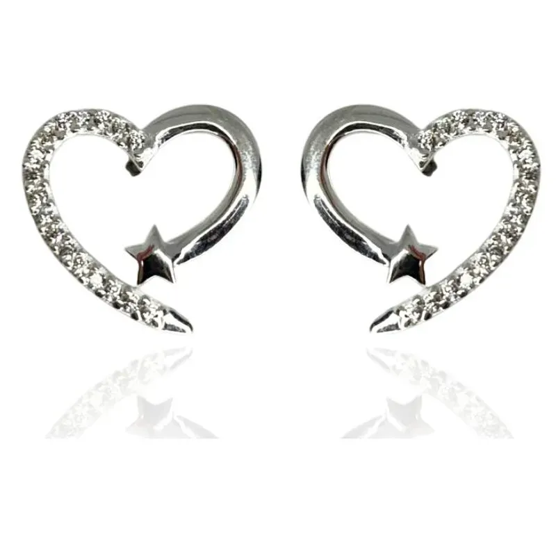 BRINCO CRAVEJADO CORAÇÃO E ESTRELA