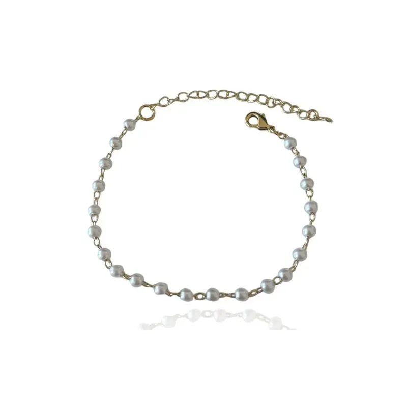 PULSEIRA INFANTIL MINI PÉROLAS 3MM