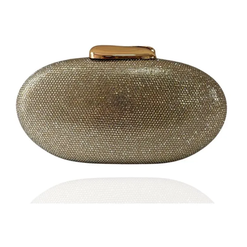 CLUTCH OVAL COM CRISTAIS