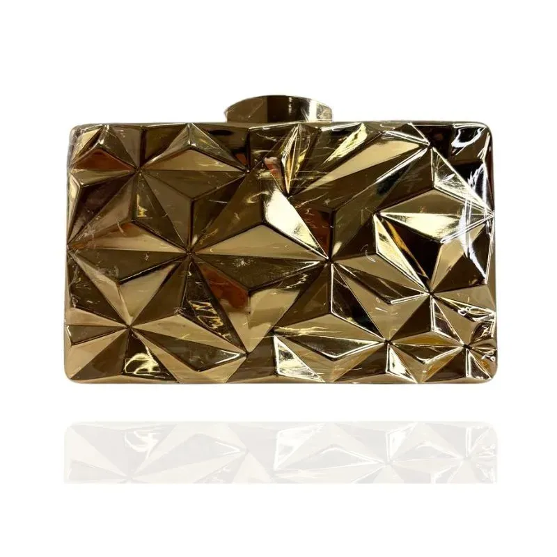 CLUTCH RETANGULAR COM FIGURAS GEOMÉTRICAS