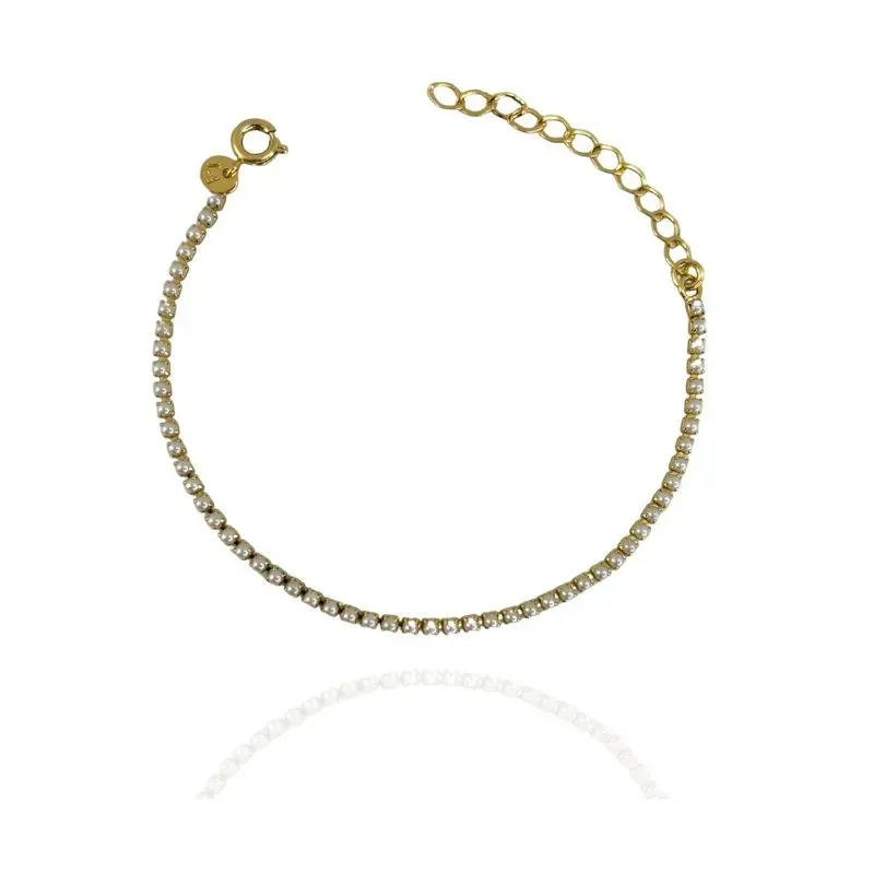 PULSEIRA PÉROLA COM GARRA 2MM