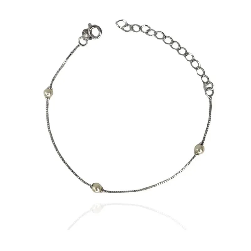 PULSEIRA VENEZIANA COM PÉROLA