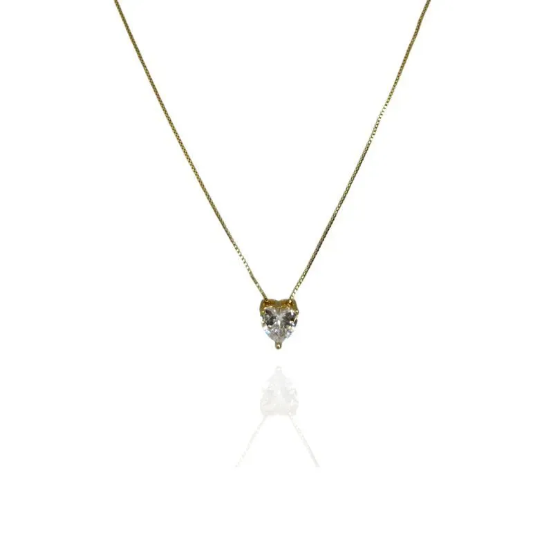 COLAR CORAÇÃO CRAVEJADO